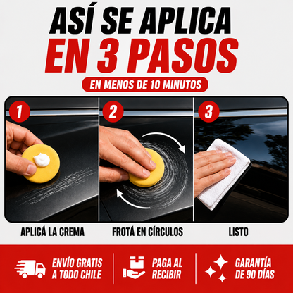 Restaurador de autos 3 en 1 Scratch Protouch® 🚗 Elimina Rayones - Recupera el Brillo - Impermeabiliza pintura